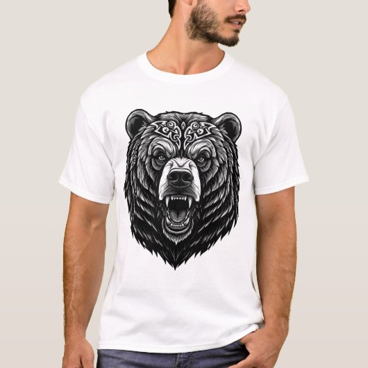 T-shirt Esprit sauvage tissé : Ours celtique pour votre jo (Devant)
