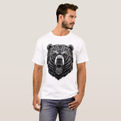 T-shirt Esprit sauvage tissé : Ours celtique pour votre jo (Devant entier)