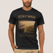 T-shirt Esprit sauvage : Wolf Imprimer Tee - shirts (Devant)