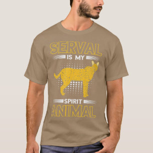 T-shirt Esprit Serval Animal Wildcat Serval Africain Chat 