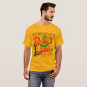T-shirt Esprit vibrant de l'or de Cinco (Devant entier)