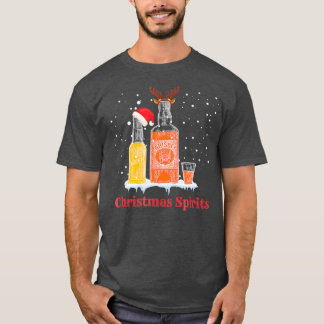 T-shirt Esprits de Noël Drôle Boire
