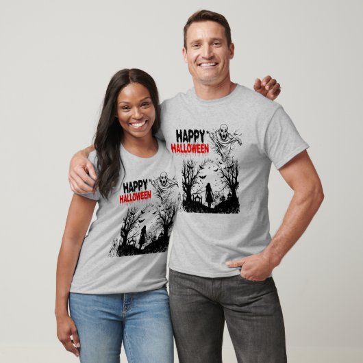 T-shirt Esprits Sombres Rassemblant gris (Unisexe)