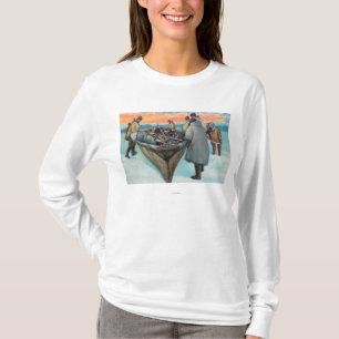 T-shirt Esquimaux lançant le bateau de pêche à la balei
