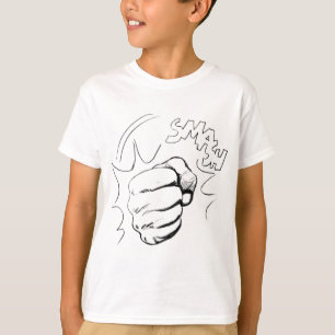T-shirt Esquisse de masque d'art pop rétro