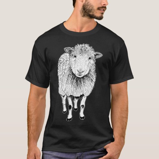 T-shirt Esquisse de mouton (Devant)