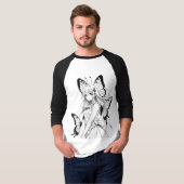 T-shirt Esquisse papillon (Devant entier)