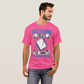 T-shirt Esquisser pour ns (Devant entier)