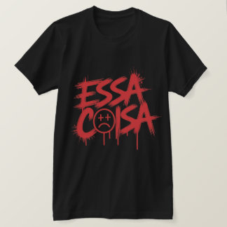 T-Shirt "ESSA COISA" graffiti rouge |