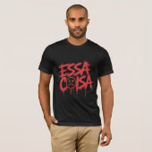 T-Shirt "ESSA COISA" graffiti rouge | (Devant entier)