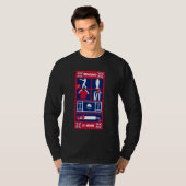 T-shirt Essai de cricket anglais (Devant entier)