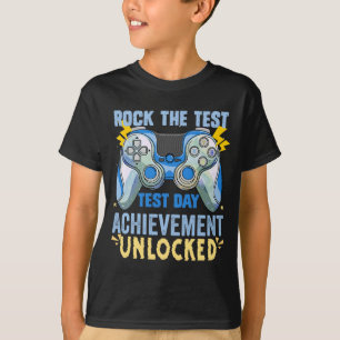 T-shirt Essai Staar Test Exam Gamer Rock The Test 20 mai