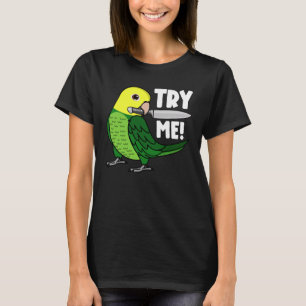 T-shirt Essaie Moi Perroquet Avec Couteau I Double Amazone