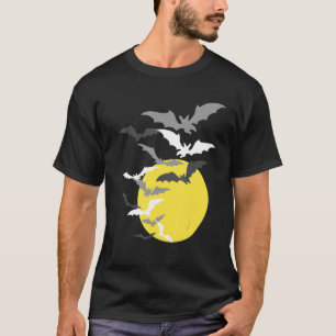 T-shirt Essaim de chauves-souris à la pleine lune