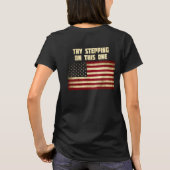 T-shirt Essayez de marcher sur ce drapeau (Dos)