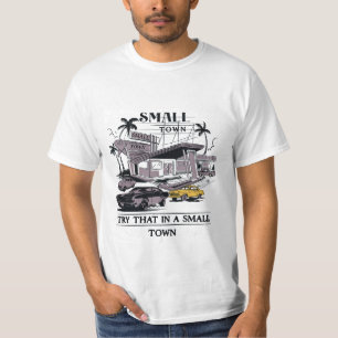 T-shirt essayez-le en chemise de petite ville