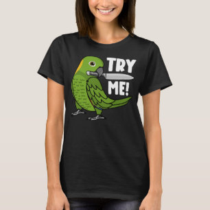 T-shirt Essayez-moi le perroquet avec couteau I Jaune napp