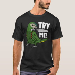 T-shirt Essayez-Moi Parrot Avec Couteau J'Aime Macaw