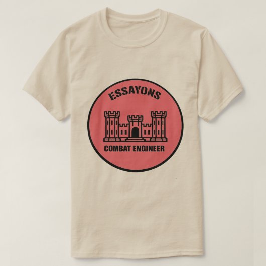 T-shirt Essayons Combat Engineer Badge Tee (Design devant)