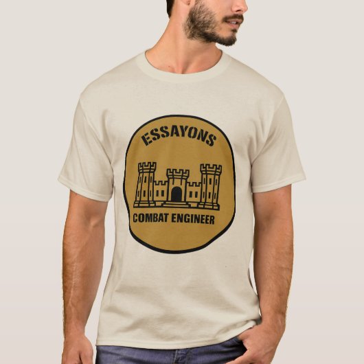 T-shirt Essayons Combat Engineer Badge Tee (Devant)