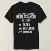 T-shirt Essen Schlafen Traden Bull Bear Day Trader Stock M (Design devant)