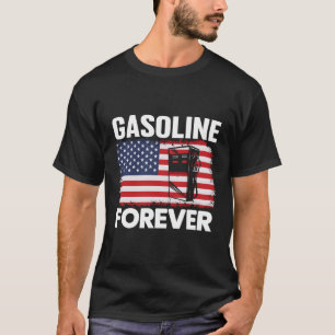 T-shirt Essence Forever Gas Cars Drapeau Patriotique Usa