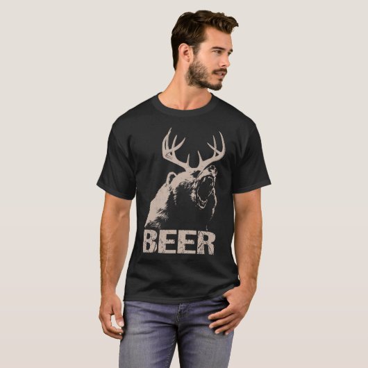 T-shirt Essential Beer Deer Bear (Devant entier)
