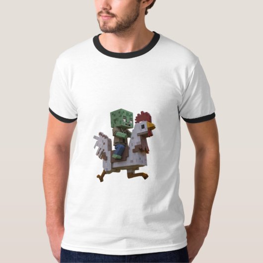 T-shirt Essential de jockey de poulet (Devant)
