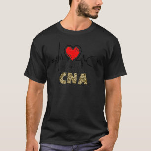 T-shirt Essentiel Cna Leopard Stethoscope Travailleur de b