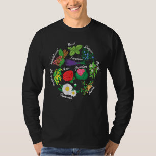 T-shirt Essentiel Herbe Rose Lavande Basil Géranium Pl