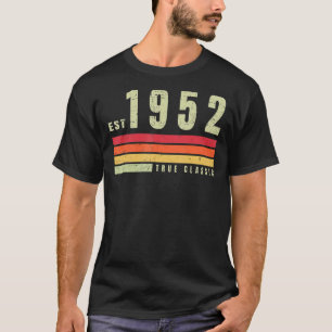 T-shirt EST 1952 Véritable classique Vintage rétro esthéti