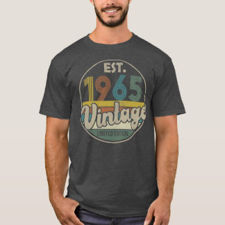 T-shirt Est 1965 Vintage 1965 Limited Edition 57e