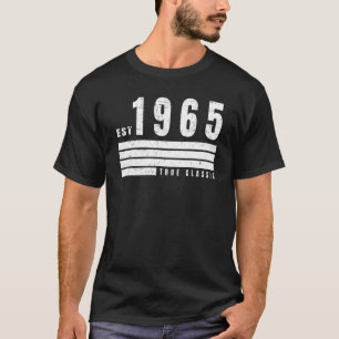 T-shirt EST 1965 Vrai Classique Esthétique Rétro Vin