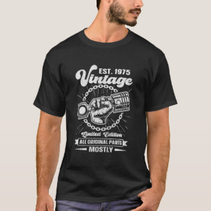 T-shirt Est 1975 Tout Véritable P Car 48Ème