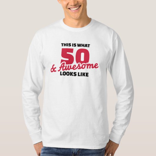 T-shirt Est ce ce que 50 ans et regards impressionnants (Devant)