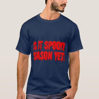 T-shirt Est-ce déjà la saison effrayante V2 Rouge Oversize