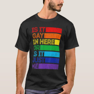 T-shirt Est-Ce Gay Dans Ici Mois De La Fierté Lgbt Gay Les
