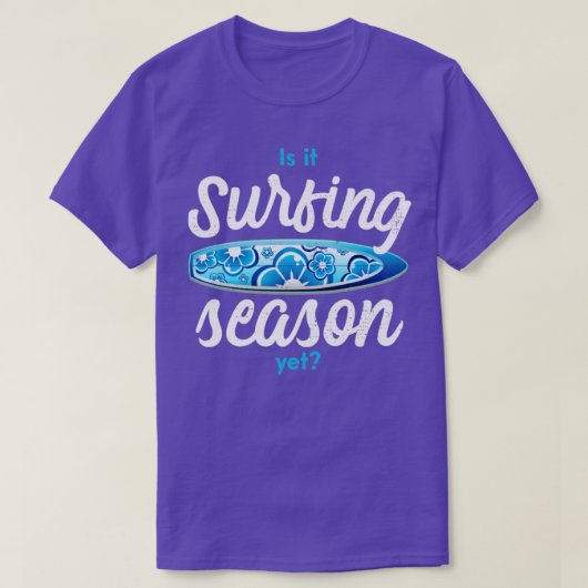 T-shirt Est-ce la saison de surf encore1 (Design devant)