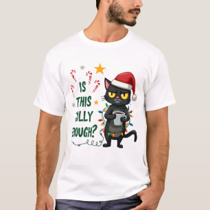 T-shirt Est-ce que ce chat noir Noël joyeux assez Arbre
