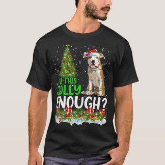 T-shirt Est-Ce Que Ce Jolly Assez Bull Terrier Chien Noël