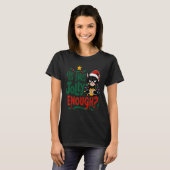 T-shirt Est-Ce Que Ce Jolly Assez Chat Noir Joyeux Noël Tr (Devant entier)