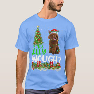 T-shirt Est-Ce Que Ce Jolly Assez Jouet Poodle Dog Noël Ar