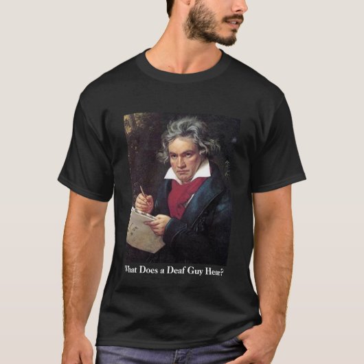 T-shirt Est-ce que chemise de Beethoven des hommes, qu'un (Devant)
