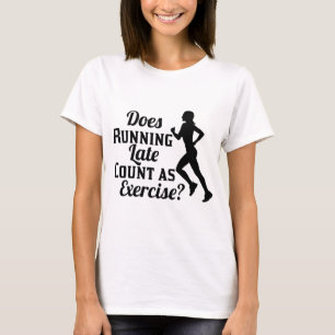 T-shirt Est-ce que l'exécution du compte de retard en tan