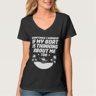 T-shirt Est-Ce Que Mon Bateau Pense À Moi Aussi Concevoir