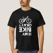 T-shirt Est-ce que mon vélo OK Funny VTT (Devant)
