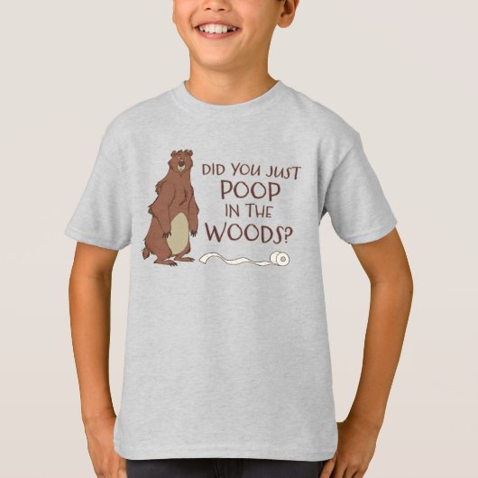 T-shirt Est-Ce Qu'Un Ours Poop Dans Le Bois ? (Devant)