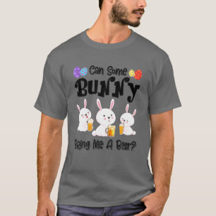 T-shirt Est-Ce Qu'Un Petit Lapin Peut M'Apporter Une Bière