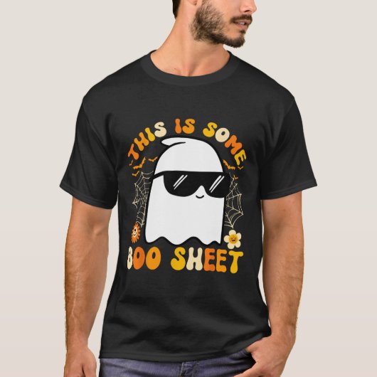 T-shirt Est-Ce Une Boite Feuille Halloween Ghost Funny Coo (Devant)