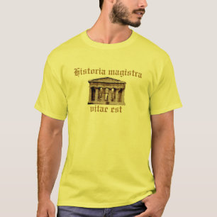 T-shirt Est de vitae de magistra de Historia